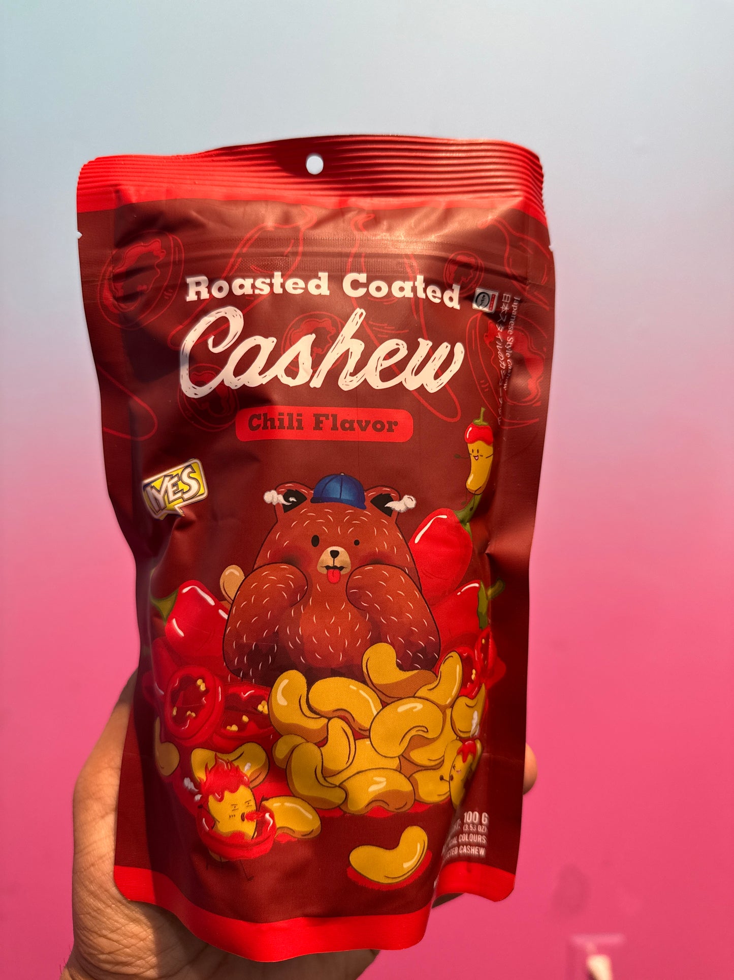 Roasted Coated Cashew Chili Flavor 100g (Indonesia)