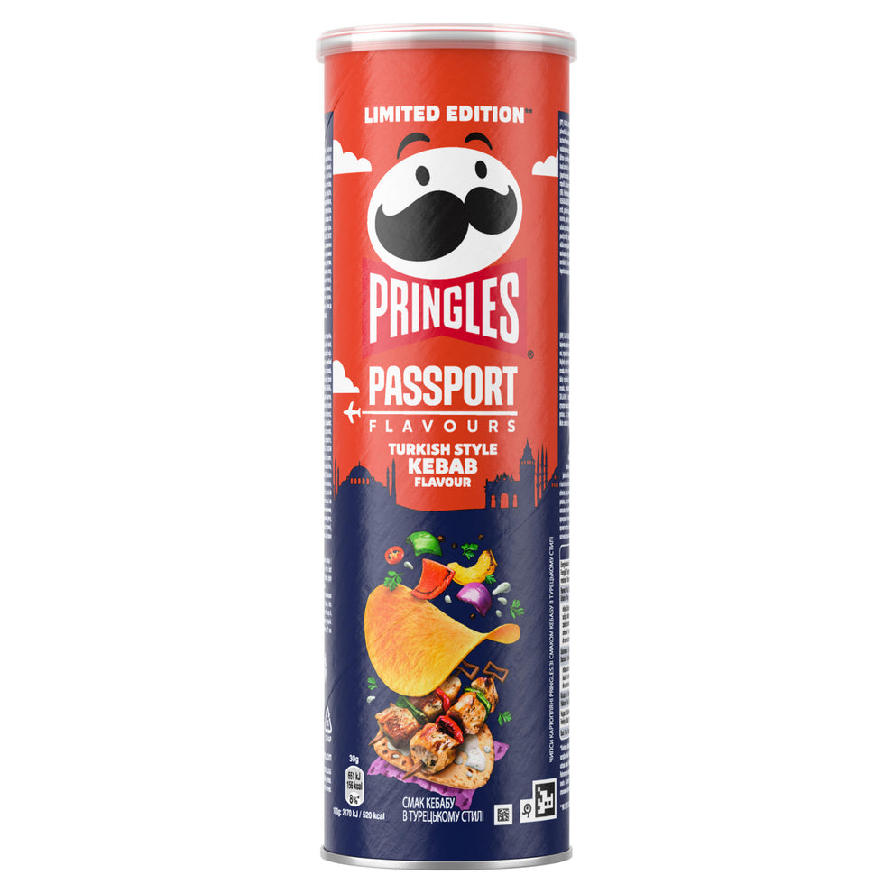 Pringles limited edition Passport Turkish style kebab flavour- UK
