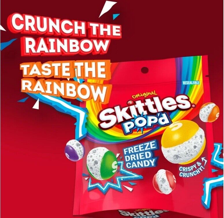 Skittles Popd Freeze Dried Candy