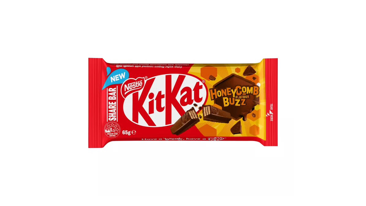 Nestle KitKat Honeycomb Buzz Flavour Share Bar 65g - Australia