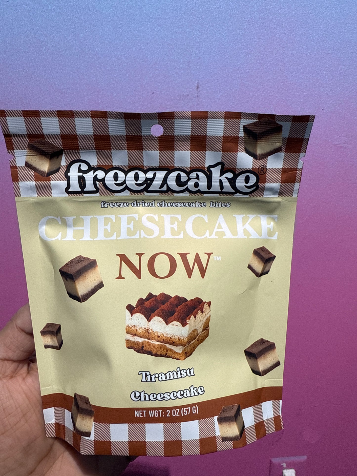 FREEZE DRIED TIRAMISU CHEESECAKE BITES, FREEZECAKE