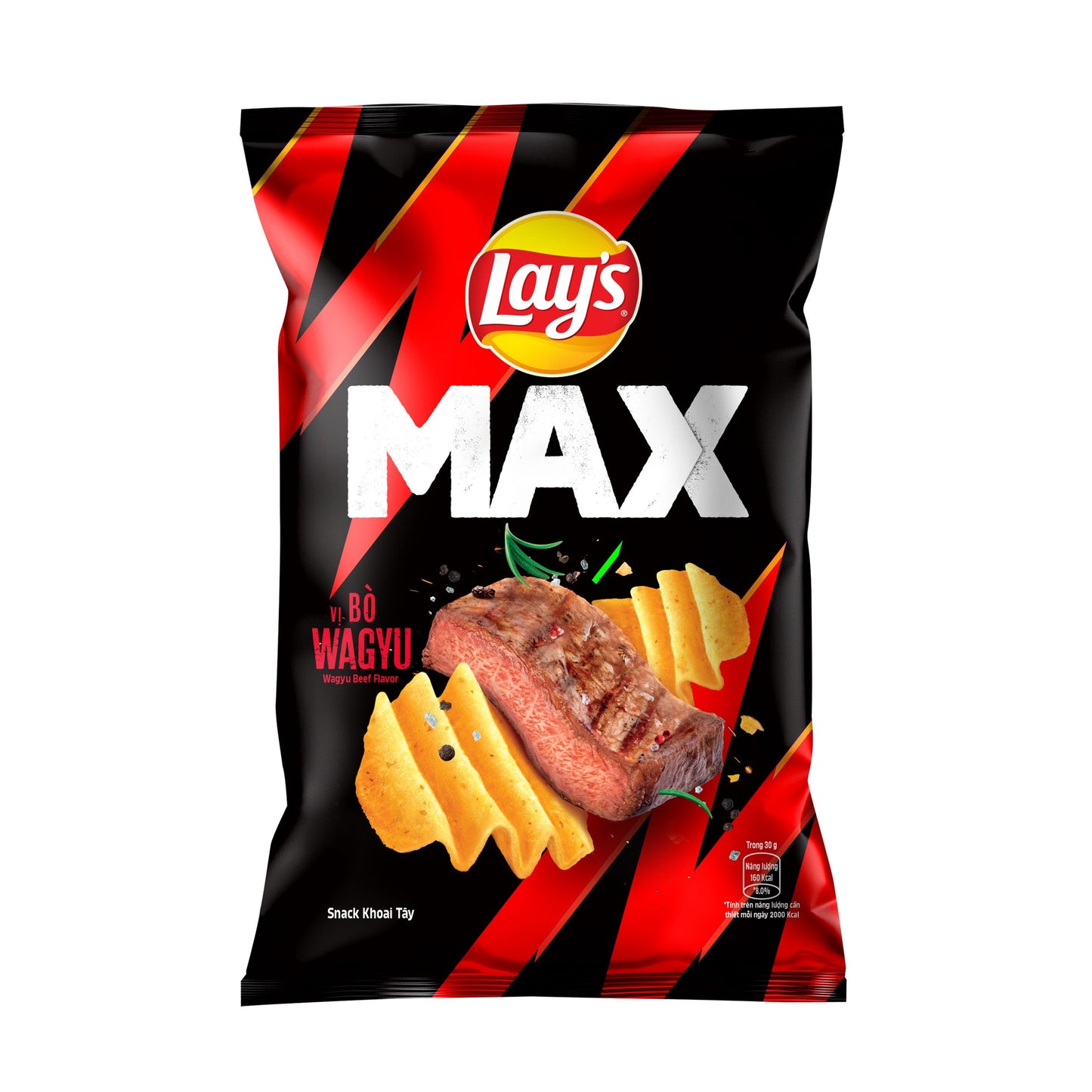 Lays Max Wagyu Beef Flavor 75g - Vietnam