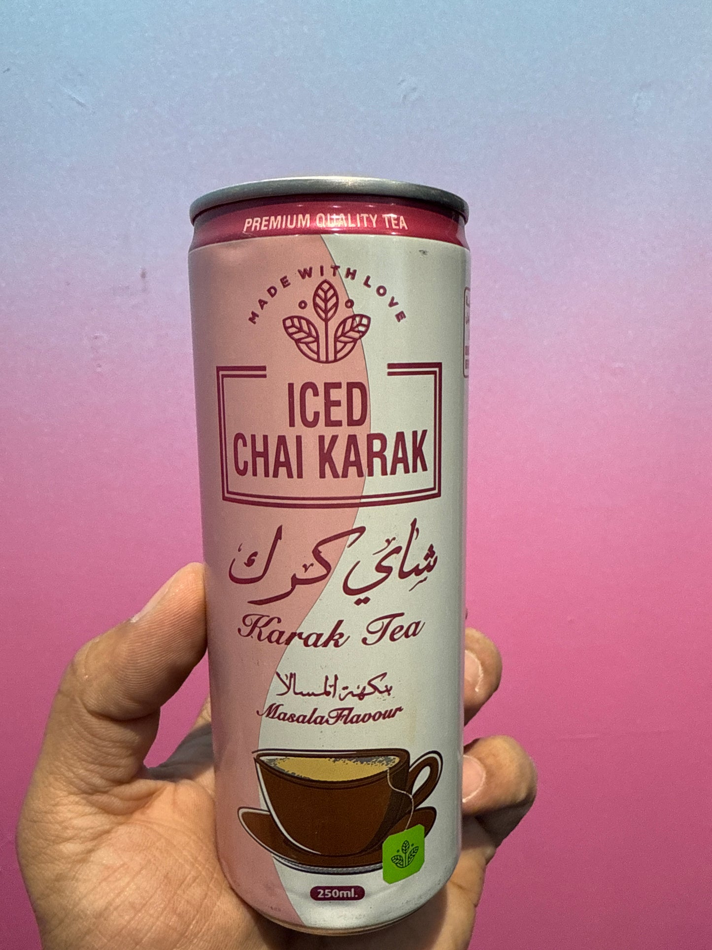 Iced Chai Karak Tea Masala Flavor 250ml Product of Jordan