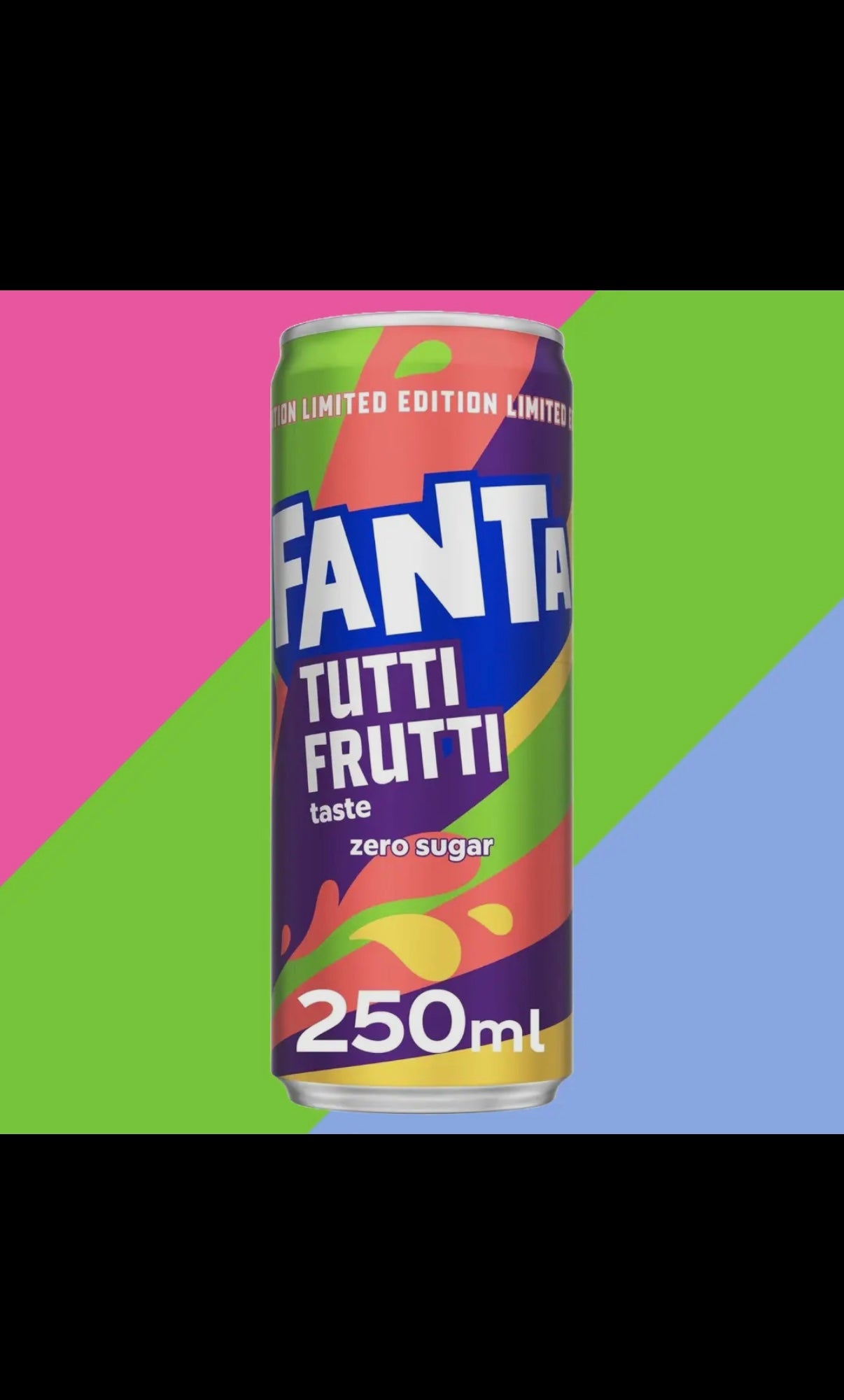 Fanta Tutti Frutti Zero Sugar 250ml - UK