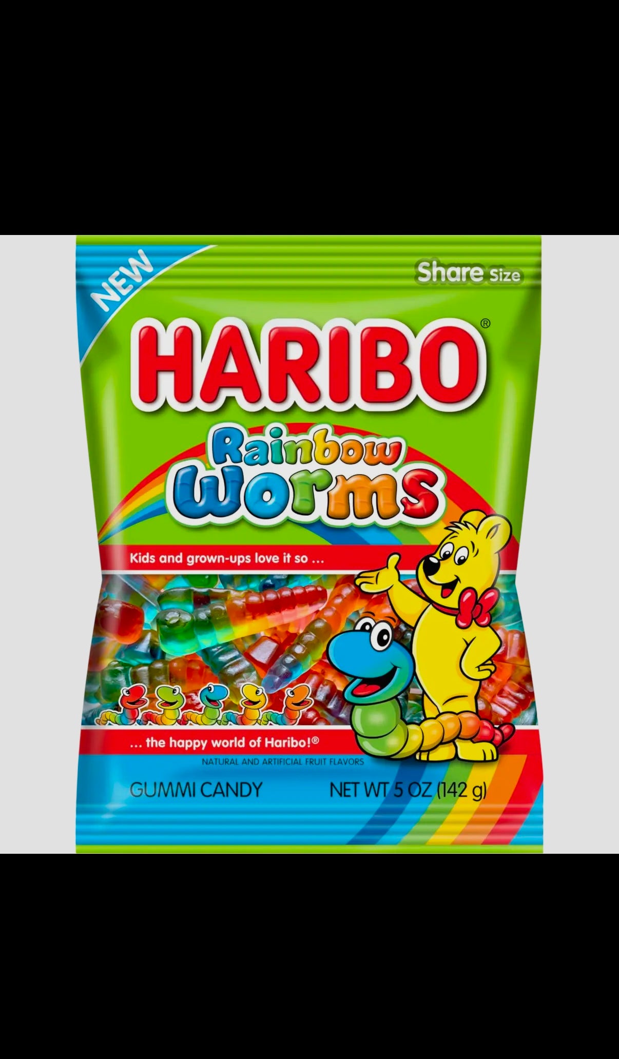 Haribo Rainbow Worms 5oz(Germany)