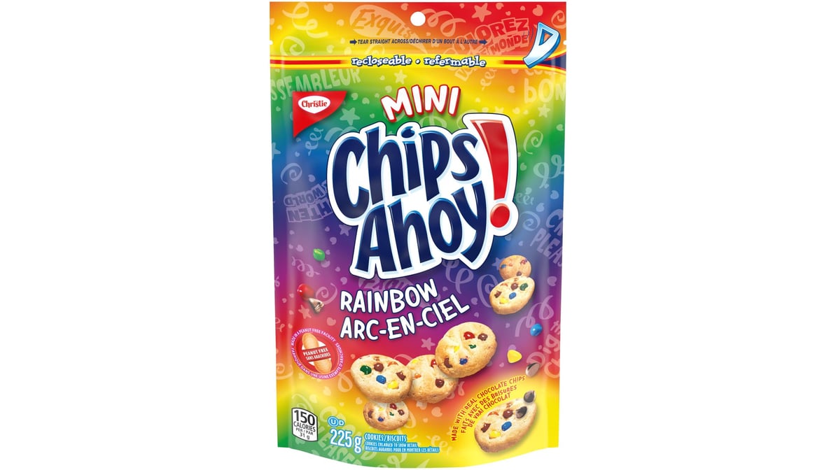 Chips Ahoy! Mini Rainbow Chocolate Chip Cookies, 225g-Canada