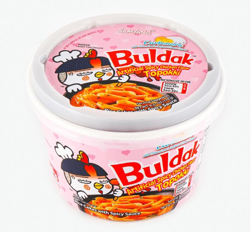 Samyang Buldak Spicy Carbonara Topokki Ramen 6.31oz - South Korea