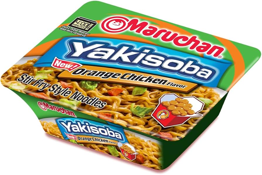 Maruchan Yakisoba Orange Chicken, Japanese Instant Ramen Noodles