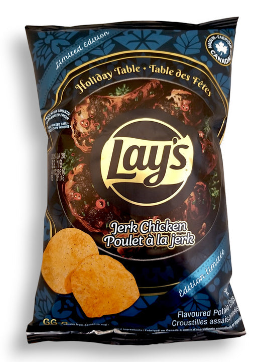 Lay's Holiday Table Jerk Chicken Flavored Potato Chips, 66g - Canada