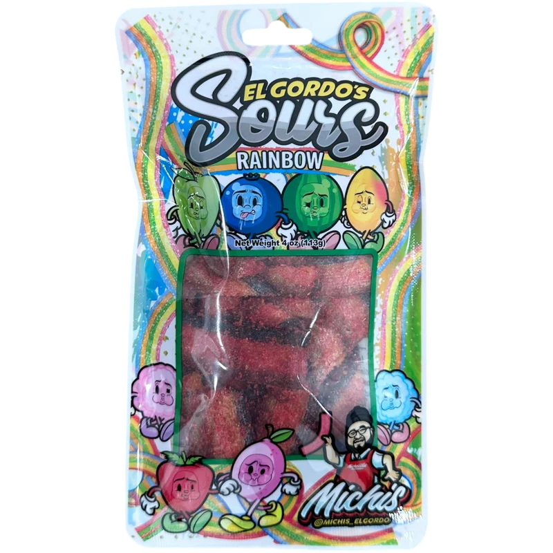 El Gordo Rainbow Chamoy Sours - Mexico