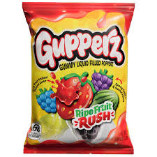 Gupperz Ripe Fruit Rush Gummy Liquid Filled Popperz