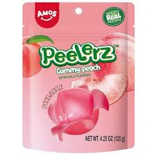 Amos Peelerz Peach Gummy Candy
