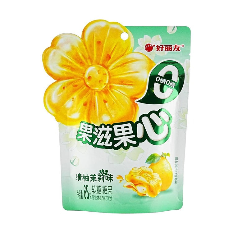 Orion Good Friend Fruit Gummies Yami Green Pomelo & Jasmine Flavor soft candy - China