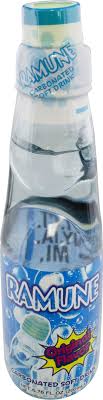 Ramune Japanese carbonated soft drink.
