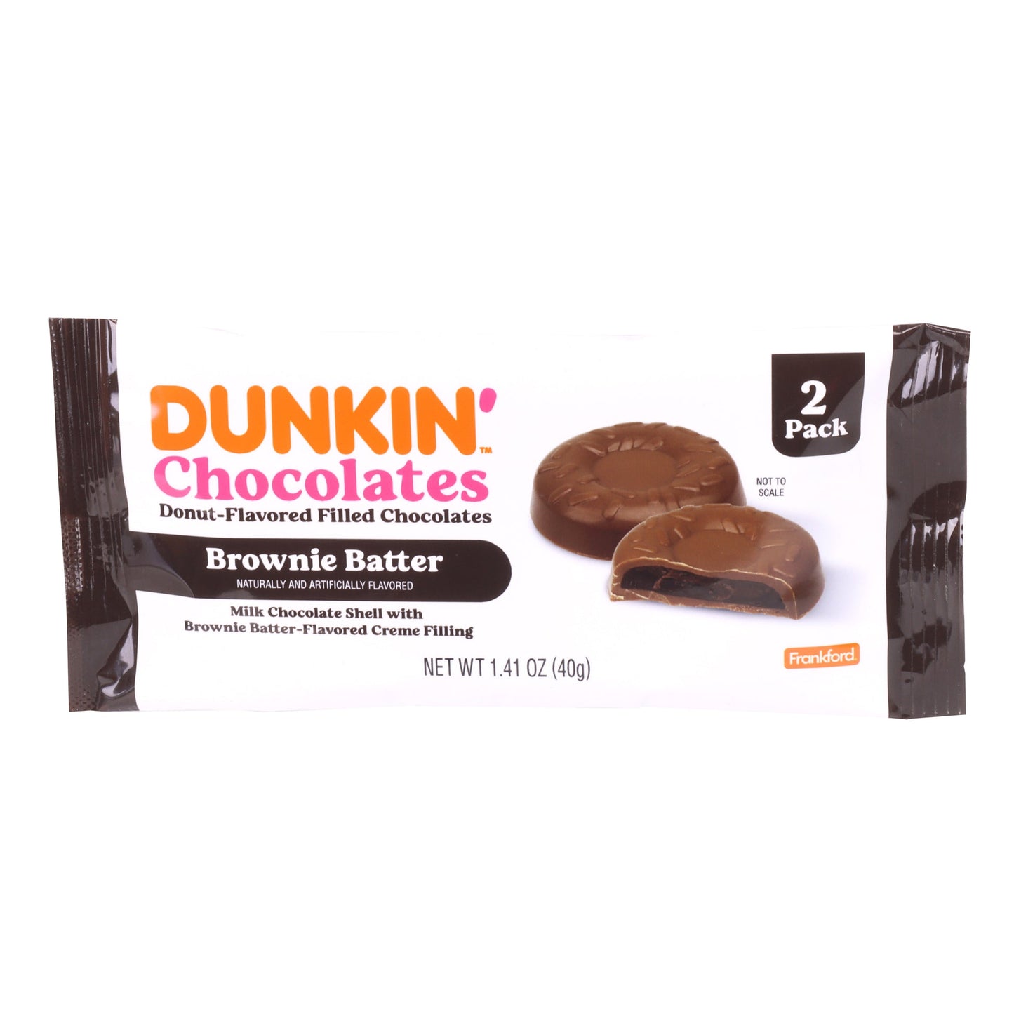 Dunkin' Brownie Batter Donut-Flavored Filled Chocolates, Product of Poland