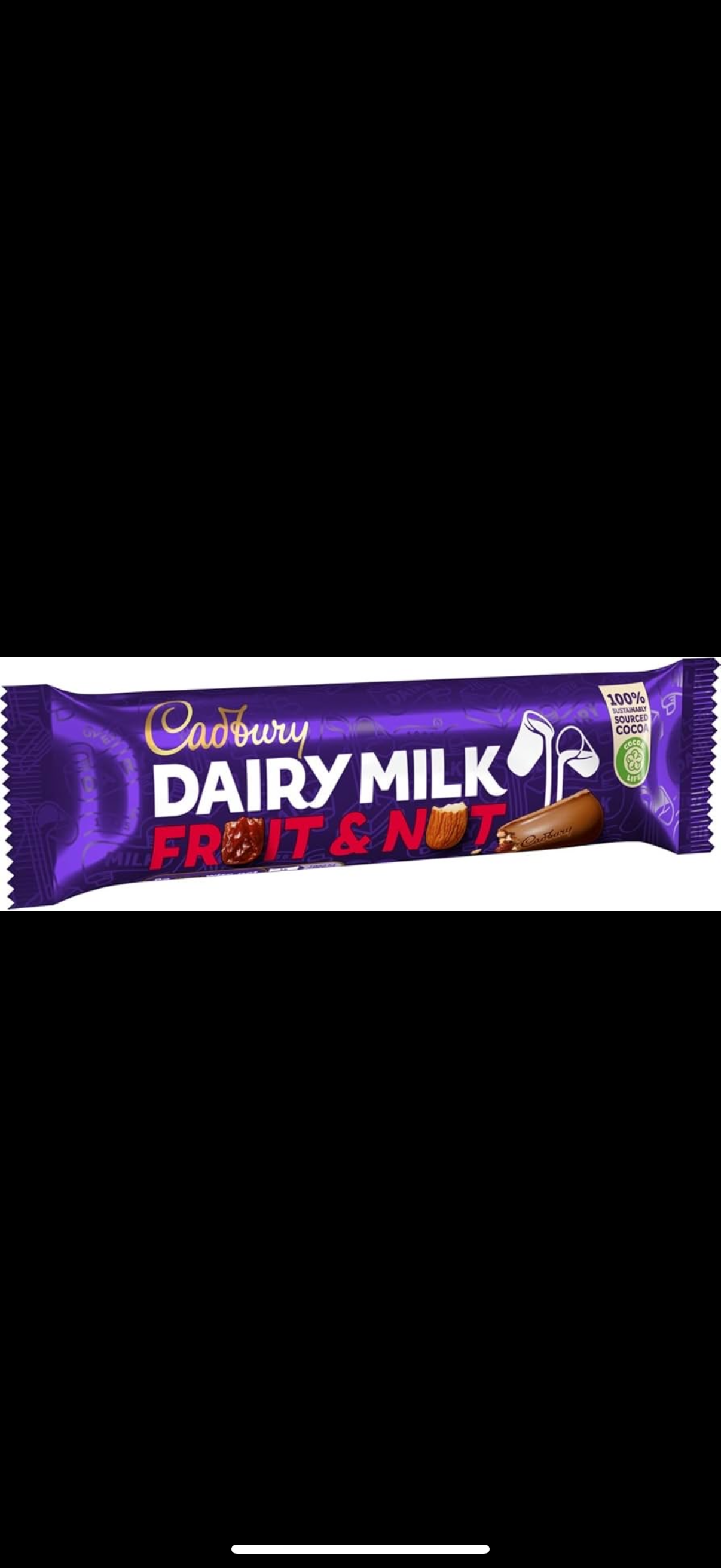 Cadbury Dairy Milk Fruit & Nut (Birmingham, UK) 49g