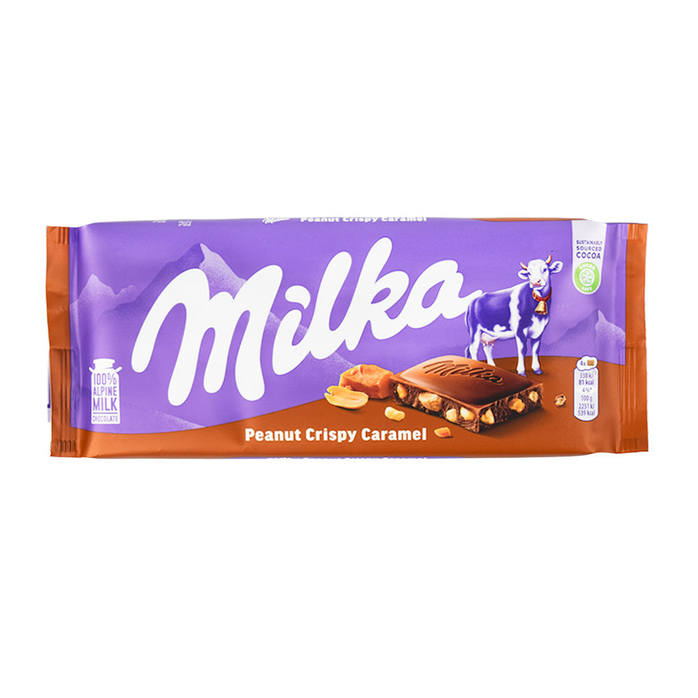 Milka Peanut Crispy Caramel 100g (Romania)
