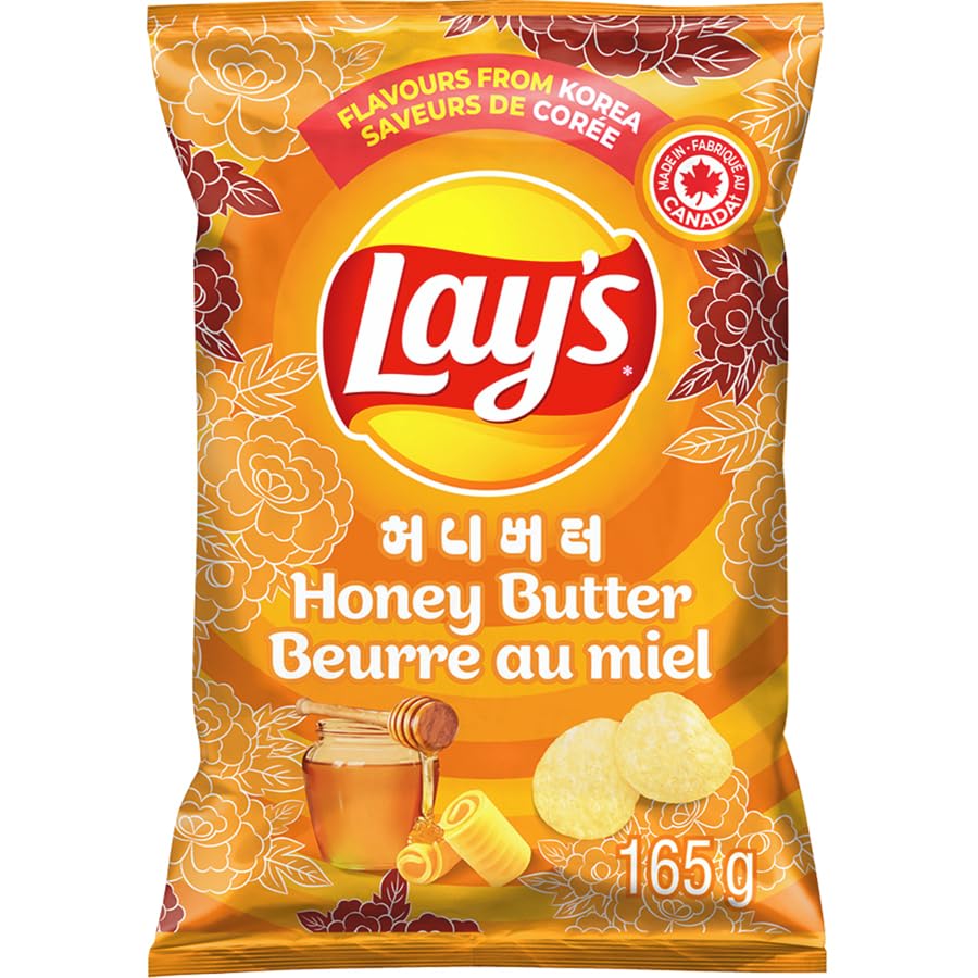 Lay's Honey Butter Chips, 165g/5.8 oz. Bag (Canada)
