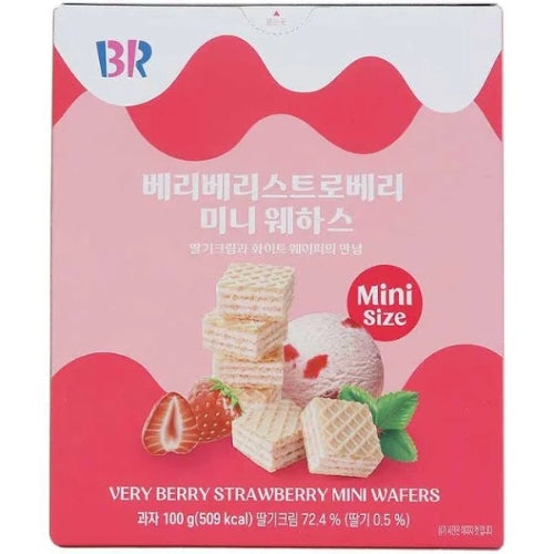 BR Very Berry Strawberry Mini Wafers 100g