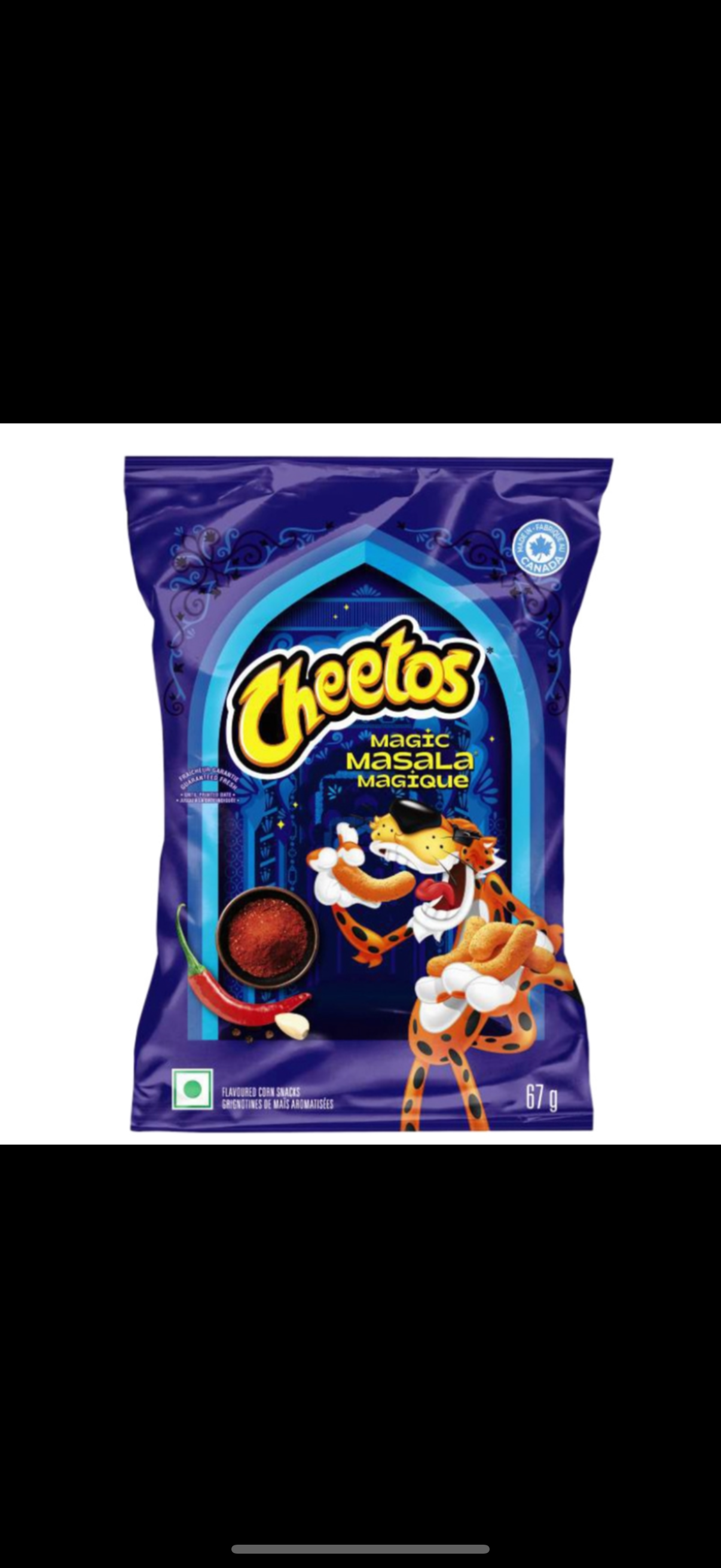 Cheetos Magic Masala Puffs Flavoured Corn Snacks - 67g