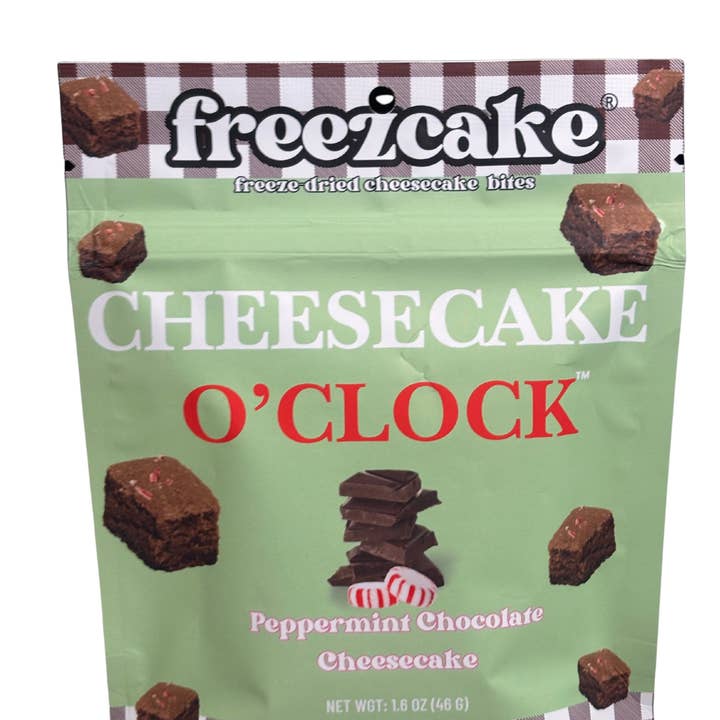 FREEZE DRIED PEPPERMINT CHOCOLATE CHEESECAKE BITES, FREEZECAKE