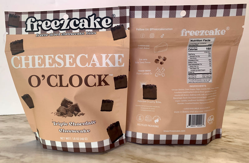 FREEZE DRIED TRIPLE CHOCOLATE CHEESECAKE BITES, FREEZECAKE