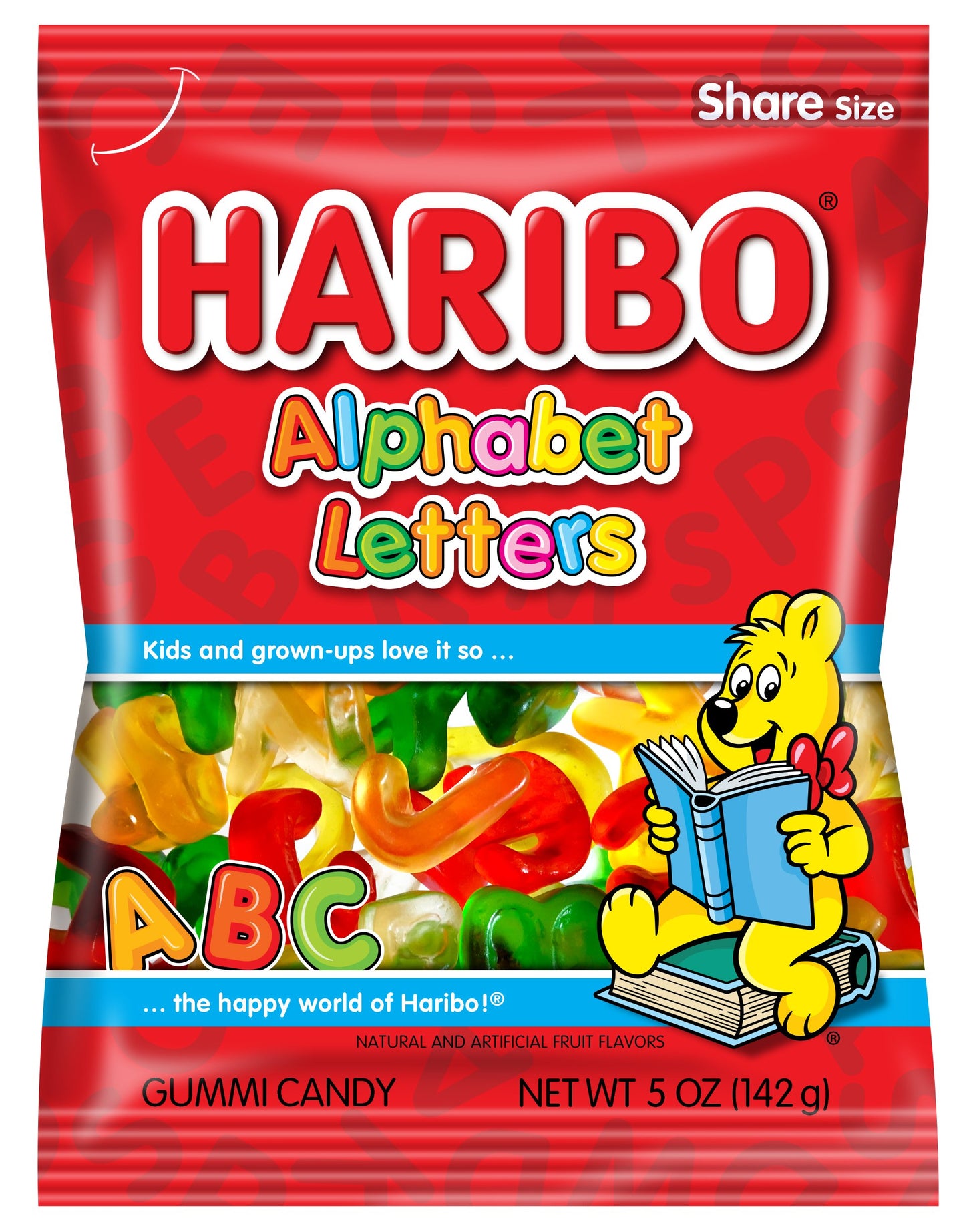 HARIBO Gummi Candy, Alphabet Letters, 5 oz. Bag (Germany)