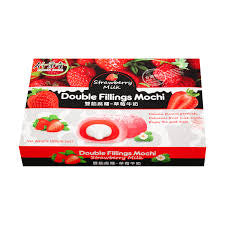 Strawberry milk flavored fruit mochi 6.35 oz