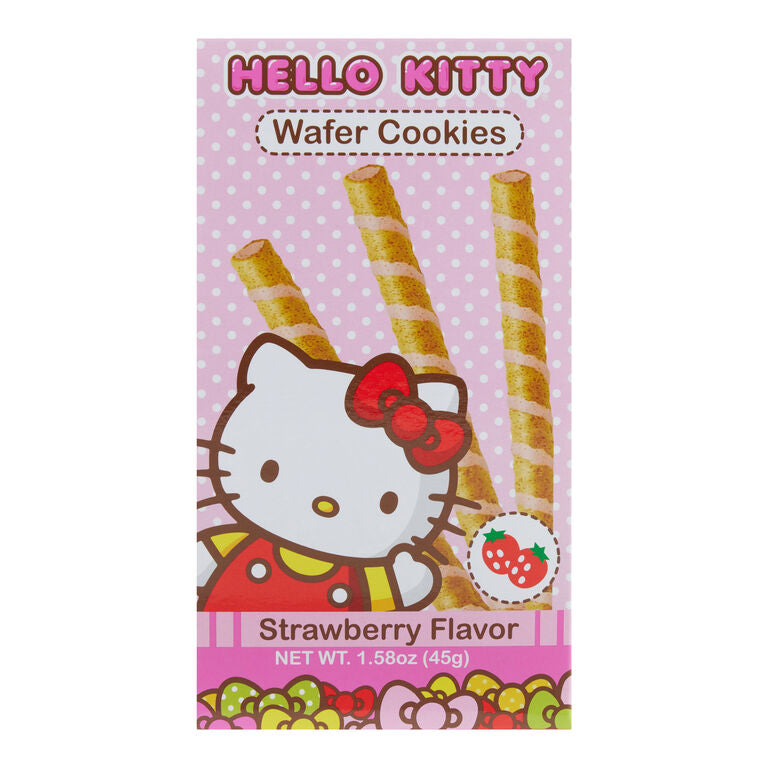 Hello Kitty Strawberry Wafer Rolls
