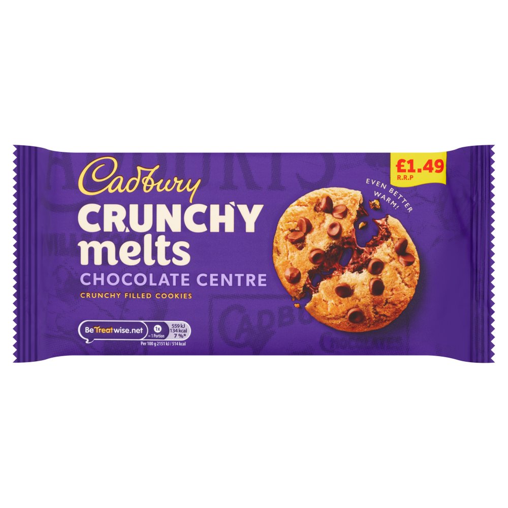 Cadbury Crunchy Melts Chocolate Centre 156g-United Kingdom