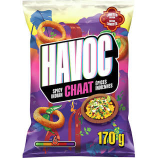 Havoc Spicy Indian Chaat Flavoured Corn Snacks