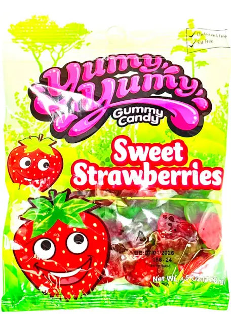 Yumy Yumy Sweet Strawberries gummy candy