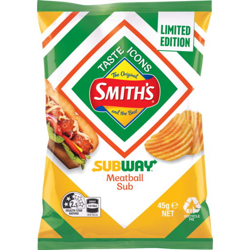 Smiths Subway Meatball - Australia