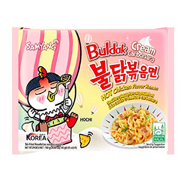 Buldak Cream Carbonara Hot Chicken Ramen - Korea