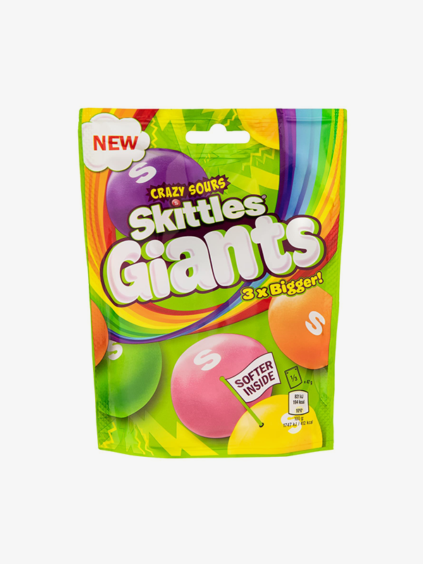 Skittles Giants Crazy Sours 132g - UK
