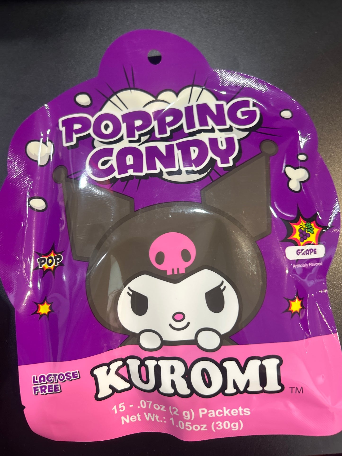 Popping candy kuromi grape flavour