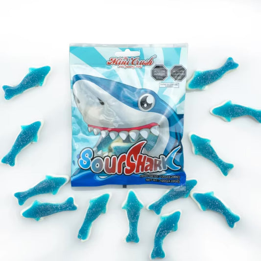MiniCrush Sour Shark gummies 120g - China