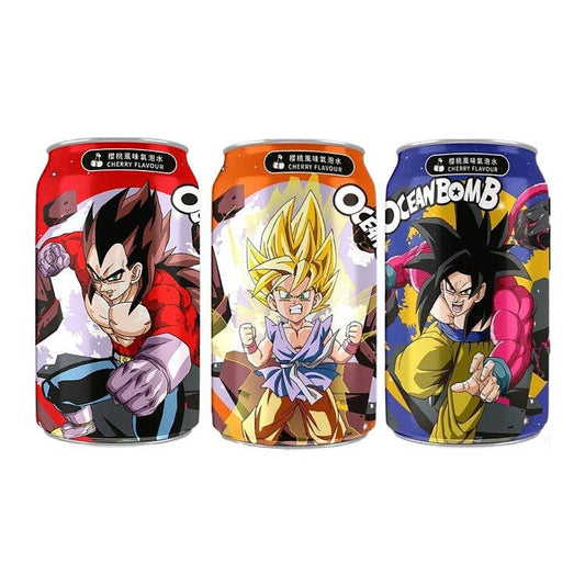 Ocean Bomb Dragon Ball GT Cherry Flavor Sparkling Water - Taiwan