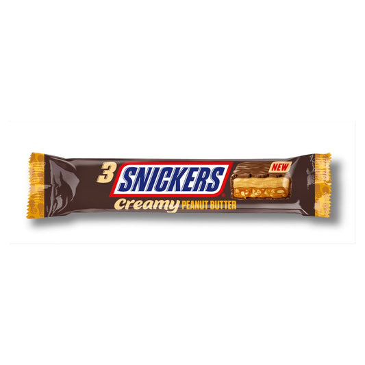Snickers Creamy Peanut Butter & Milk Chocolate Trio Bar - UK