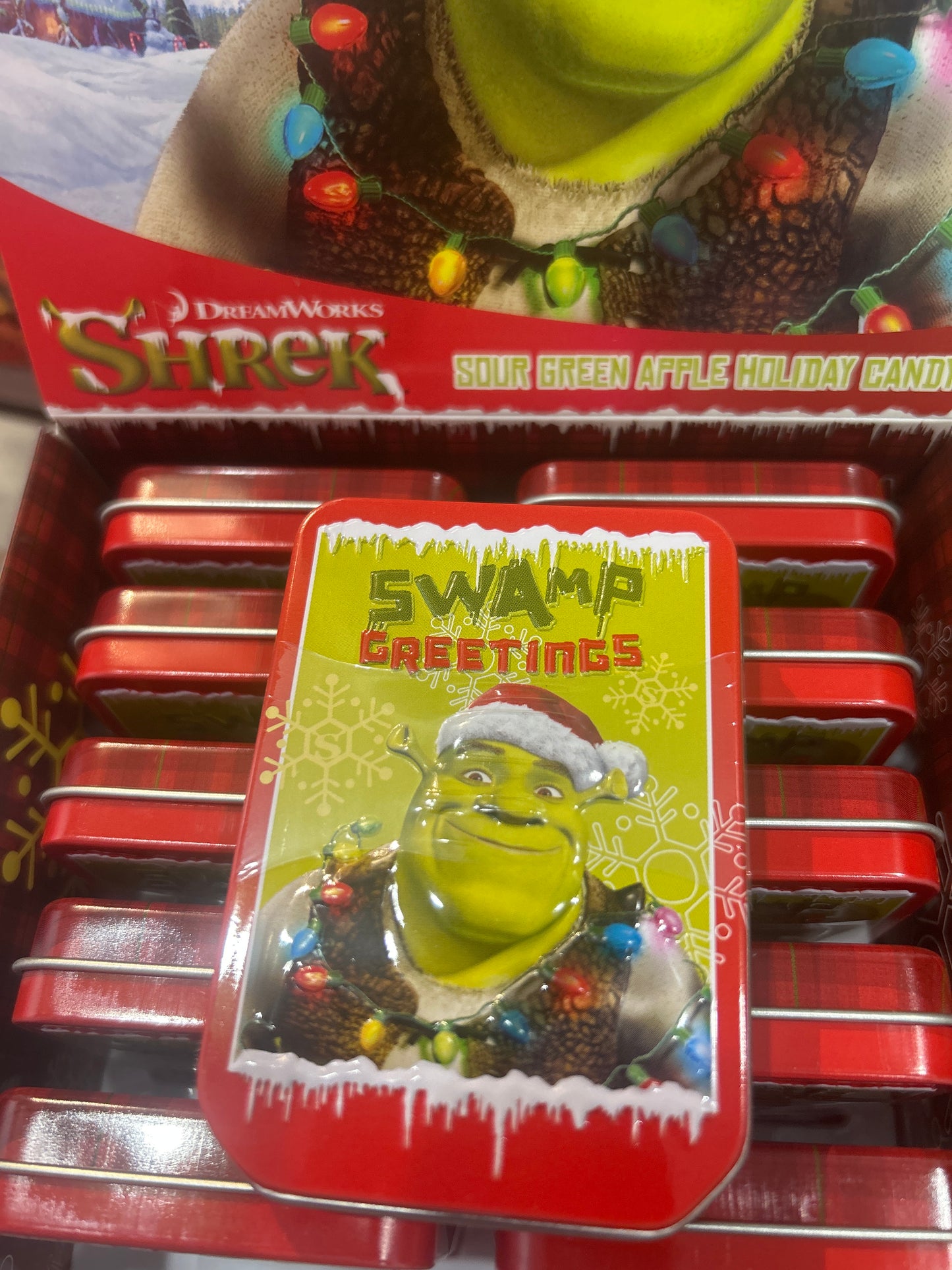 Shrek sour green apple holiday candy