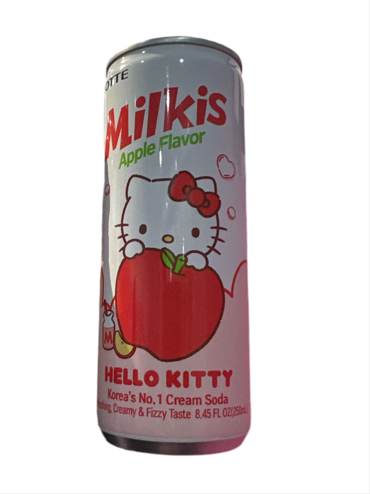 Milkis Hello Kitty Collab apple-flavored cream soda