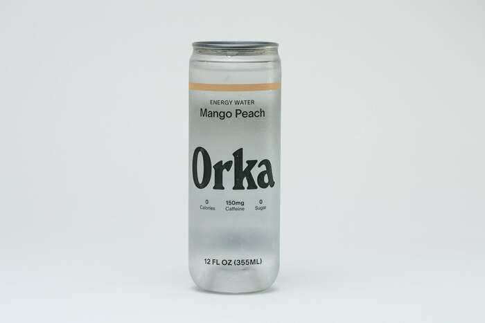 Orka Energy Water Mango Peach Flavor 150mg Caffeine - Iceland