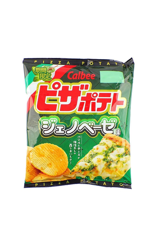 Calbee Pesto Mozzarella Bread Pizza Chips - Japan
