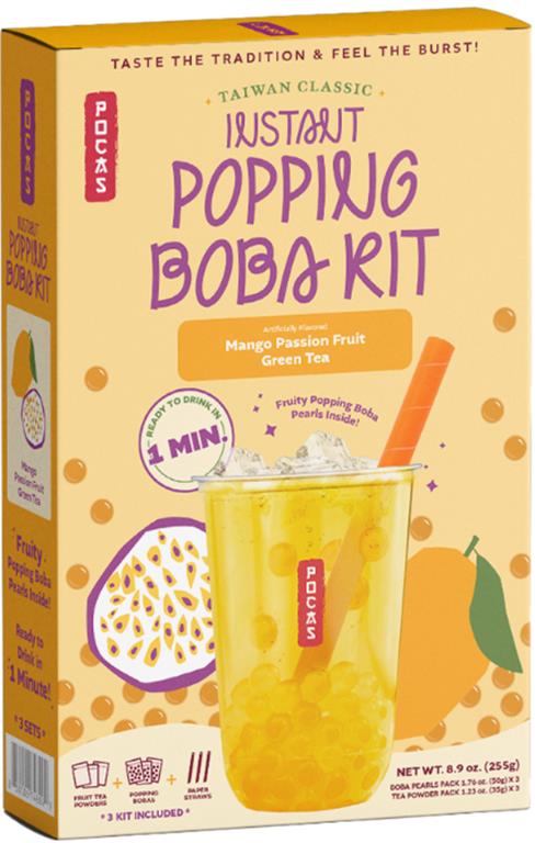 Pocas Popping Boba Kit Mixed Berry Hibiscus Tea