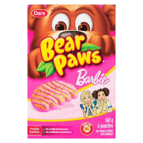 Dare Bear Paws Barbie cookies - Canada