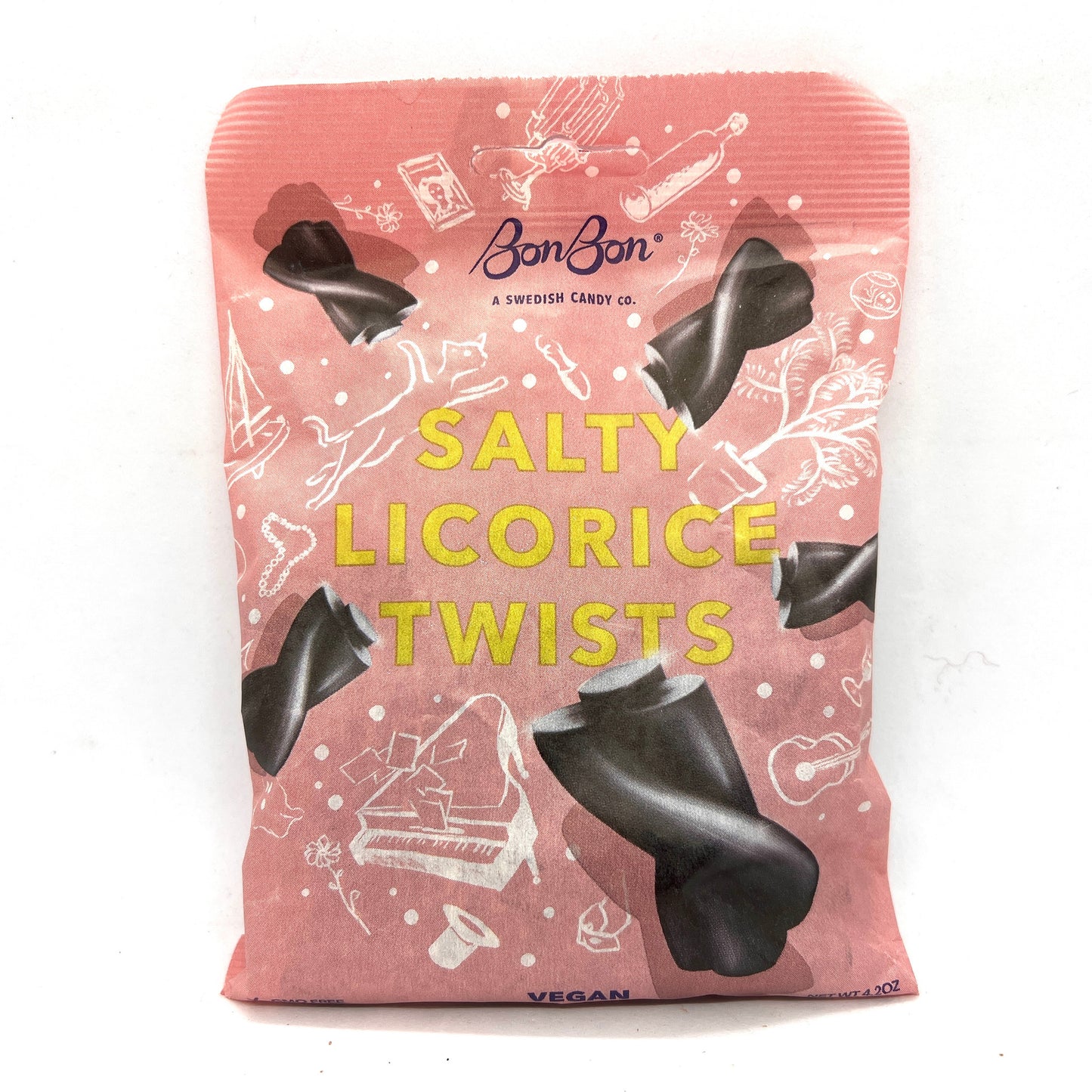 BonBon brand Salty Licorice Twists - Swedan