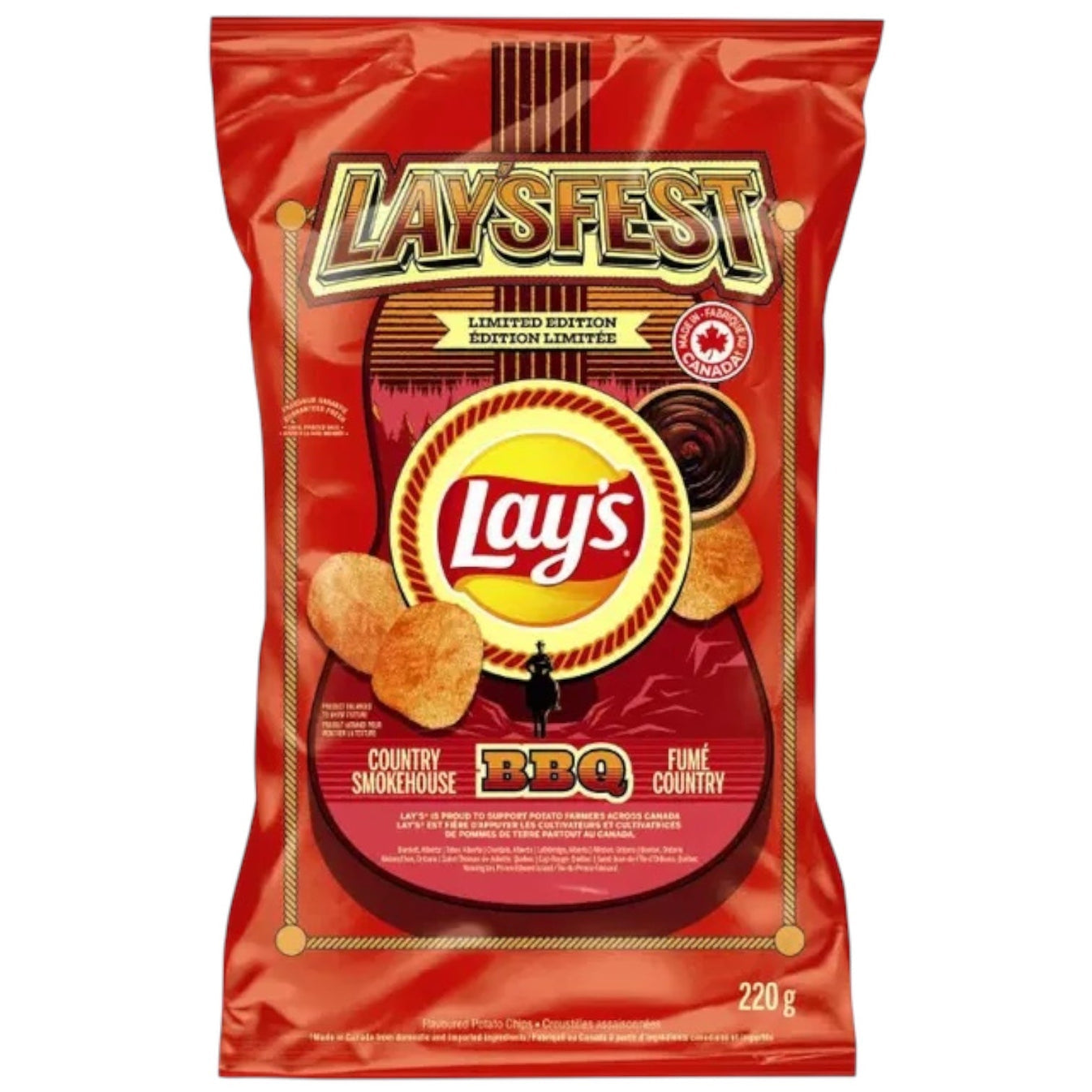 Limited Edition Lay's Chips Laysfest Smokehouse BBQ - Canada