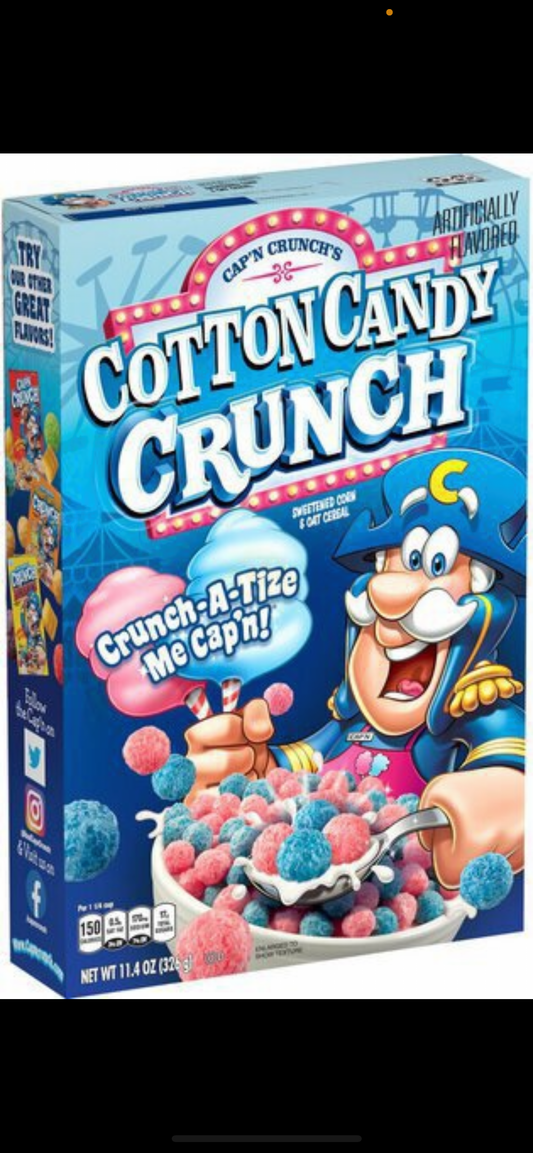 Cap’n Crunch’s Cotton Candy Crunch Flavor (Canada)