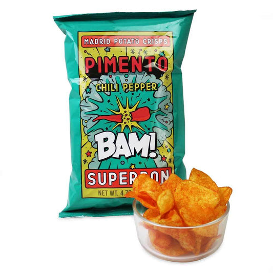Superbon Madrid Potato Chips Pimento Chili Pepper Flavor - Spain