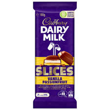 Dairy Milk Slices Vanilla Passion Fruit